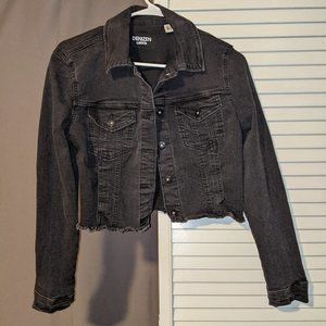 Levi's Cropped Black Denim Jacket